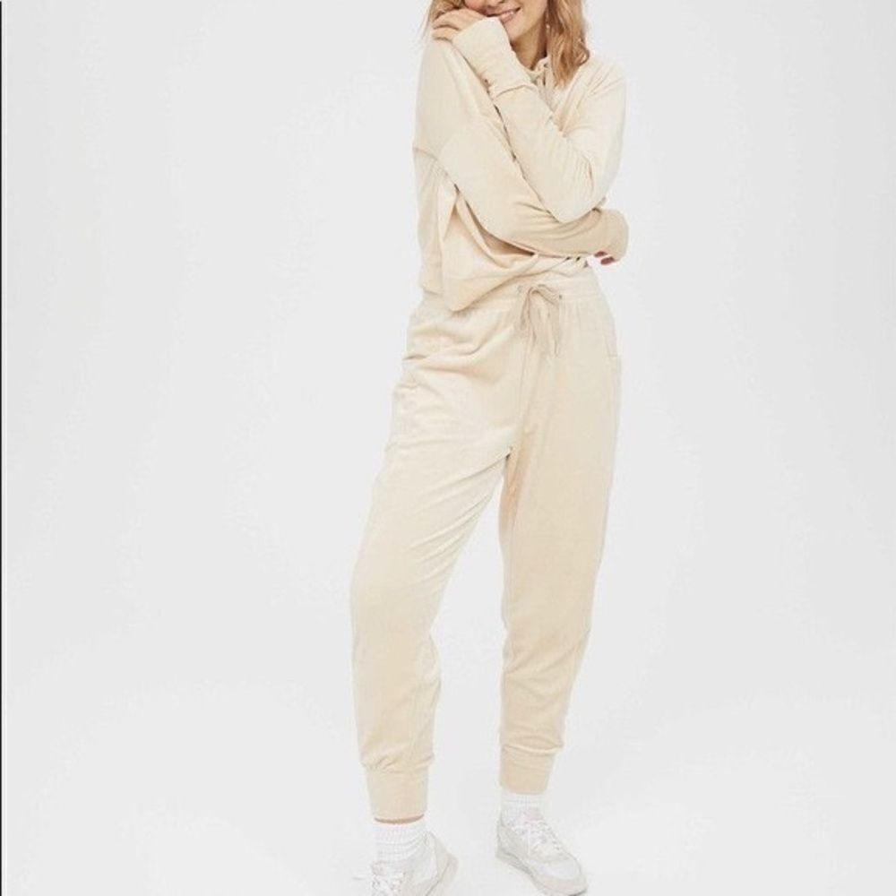 Aerie OFFLINE After Party Velour Hoodie - Picture 6 of 8